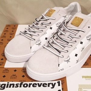 Men's Puma Suede Classic x MCM - White - 366299-02